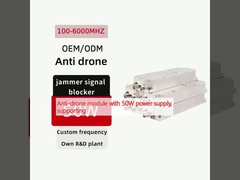 Module anti-drone avec alimentation de 50 W, prenant en charge les fréquences 433M/800M/900M/1.2G/1.4G/1.5G/2.4G/5.2G/5.8G, module GaN personnalisable.